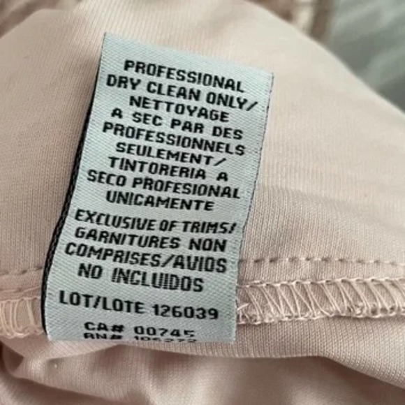 JS COLLECTIONS RIVER PUFF SLEEVE lace COLUMN GOWN dress Size 8 Blush new!!! - Picture 10 of 16